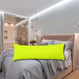 Neon Chartreuse Solid Color   Trendy kleur Lichaamskussen