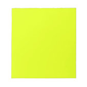 Neon Chartreuse Solid Color | Trendy kleur Notitieblok (Voorkant)