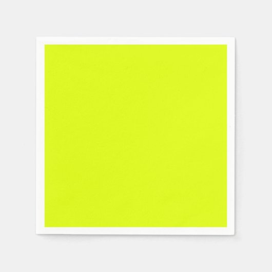 Neon Chartreuse Solid Color | Trendy kleur Servet (Voorkant)