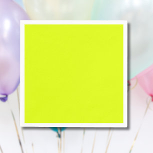 Neon Chartreuse Solid Color Trendy kleur Servet