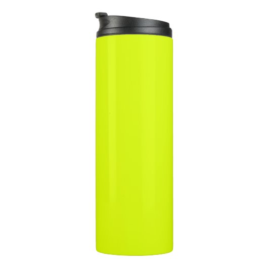 Neon Chartreuse Solid Color | Trendy kleur Thermosbeker (Geroteerd rechts)