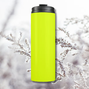 Neon Chartreuse Solid Color Trendy kleur Thermosbeker