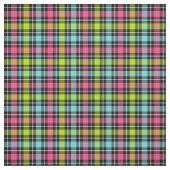 Neon Checkered Girly Pset Stof (Swatch)