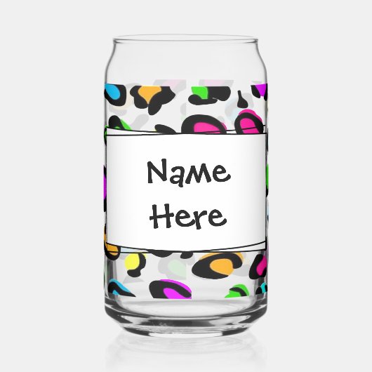 Neon Cheetah Blikvorm Glas (Links)