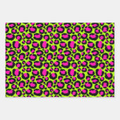 Neon Cheetah Pattern, Boys Girls & Kinder, Leopard Inpakpapier Vel (Voorkant 3)