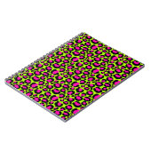 Neon Cheetah Pattern, Boys Girls & Kinder, Leopard Notitieboek (Linkerzijde)