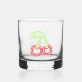 Neon Cherries Whisky Glas (Achterkant)