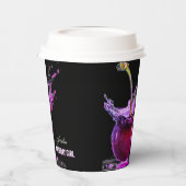 Neon Cherry gepersonaliseerd Papieren Bekers (Links)