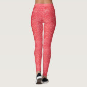 Neon Cherry Red Pop Bubble Wrap Leggings (Achterkant)