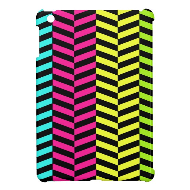 Neon Chevron iPad Mini Case (Achterkant)