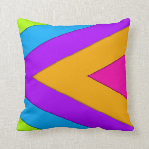 Neon Chevrons Kussen