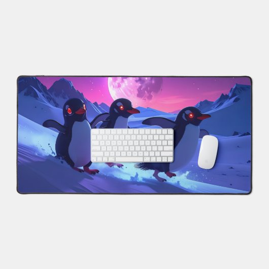 Neon Chill Penguins Bureaumat (Keyboard & Muis)