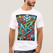 Neon Christmas Lights T-shirt (Voorkant)