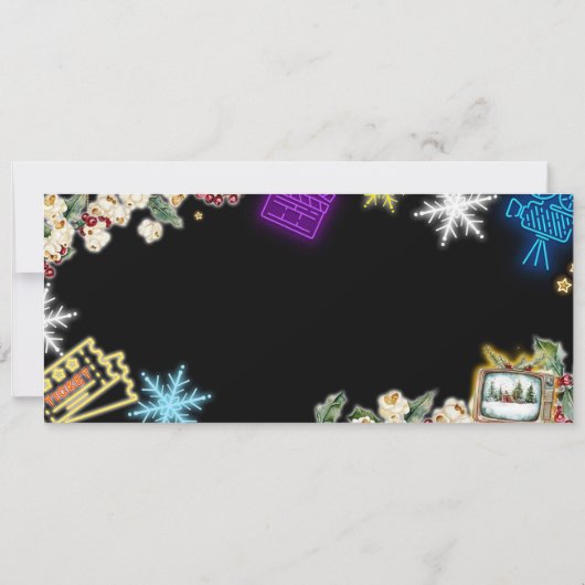 Neon Christmas Movie Night Ticket (Achterkant)