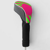Neon Circle Golf Club Cover – Customizable (Schuin)
