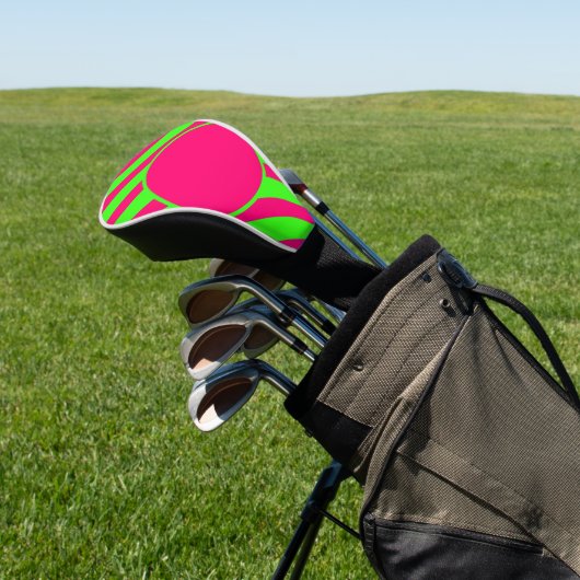 Neon Circle Golf Club Cover – Customizable (Insitu)