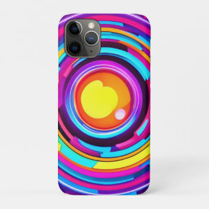 Neon Circle Vortex Pattern Case-Mate iPhone Case