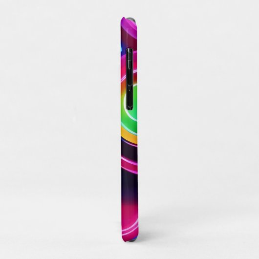 Neon Circles Abstracte kunst Case-Mate iPhone Case (Achterkant/links)