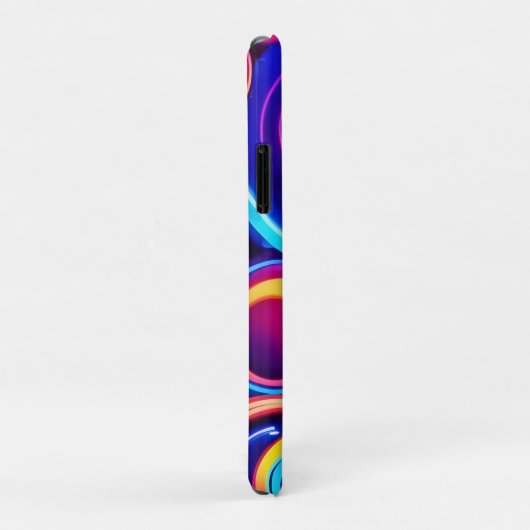 Neon Circles Abstracte kunst Case-Mate iPhone Case (Achterkant/rechts)