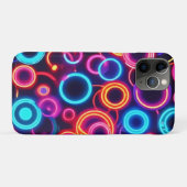 Neon Circles: een levendig visueel feest Case-Mate iPhone Case (Achterkant (horizontaal))