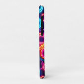 Neon Circles: een levendig visueel feest Case-Mate iPhone Case (Achterkant/links)