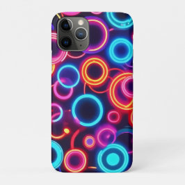 Neon Circles: een levendig visueel feest Case-Mate iPhone Case