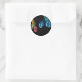 Neon Circles Sticker (Tas)