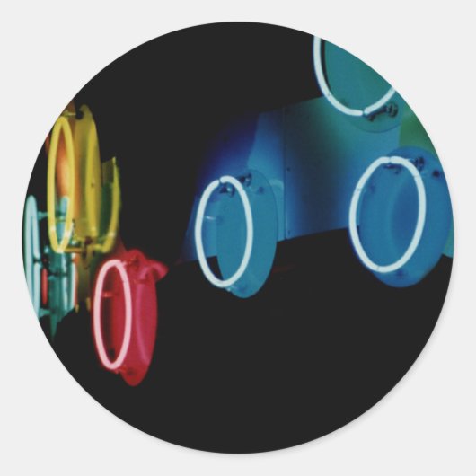 Neon Circles Sticker (Voorkant)