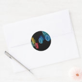 Neon Circles Sticker (Envelop)