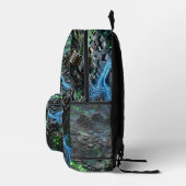 Neon Circuit Flow Backpack Bedrukte Rugzak (Rechts)