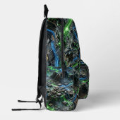Neon Circuit Flow Backpack Bedrukte Rugzak (Links)