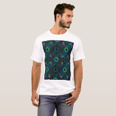 Neon Circuit Matrix – Techno-symmetrie in beweging T-shirt (Voorkant volledig)