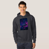 Neon Circuit Symphony Hoodie (Voorkant volledig)