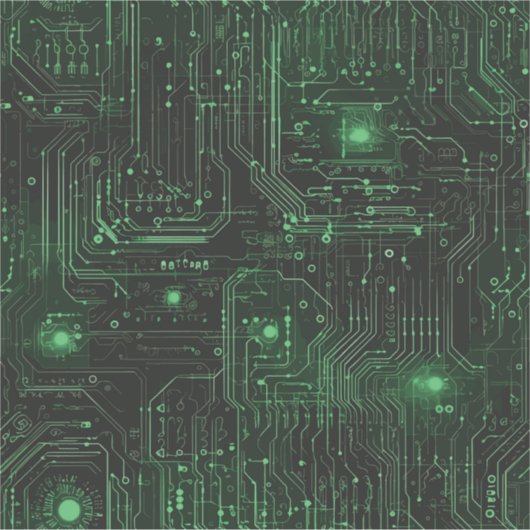 Neon Circuit Vinyl Sticker (Voorkant)