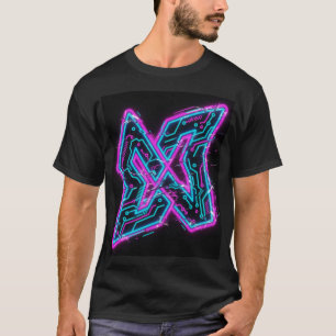 Neon Circuit X Tech T-Shirt Futuristisch t-shirt