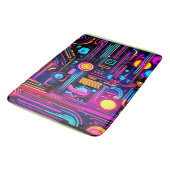 Neon Circuitry Dreams Badmat (Gekanteld)