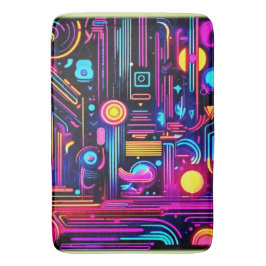Neon Circuitry Dreams Badmat