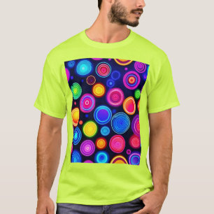 Neon Cirkel Burst T-shirt