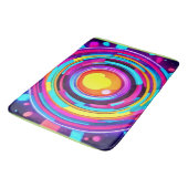 Neon Cirkel Vortex Patroon Badmat (Gekanteld)
