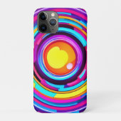 Neon Cirkel Vortex Patroon Case-Mate iPhone Case (Achterkant)