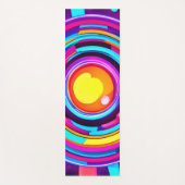Neon Cirkel Wervelwind Patroon Yogamat (Voorkant)