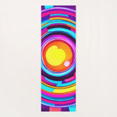Neon Cirkel Wervelwind Patroon Yogamat (Achterkant)