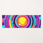 Neon Cirkel Wervelwind Patroon Yogamat (Voorkant (horizontaal))