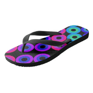 Neon Cirkels Teenslippers