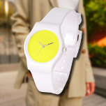 Neon Citroen Solid Color | Klassiek Horloge<br><div class="desc">Neon Lemon - Introductie van de tijdloze allure van het Solid Color Design: een boeiende mix van klassieke vorm en elegante eenvoud. Dit ontwerp is een viering van de kracht en schoonheid gevonden in een enkele, opvallende tint. Het solide kleurontwerp straalt verfijning uit en omarmt de essentie van minimalisme, waardoor...</div>