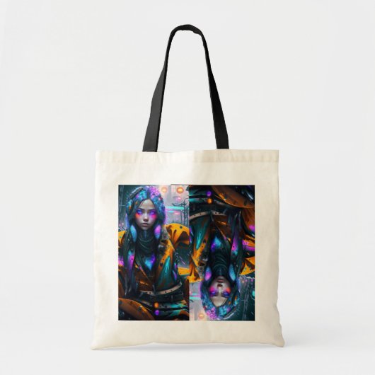 Neon City Girl Canvas tas (Voorkant)