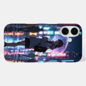 Neon City Girl Case-Mate iPhone Case (Achterkant (horizontaal))