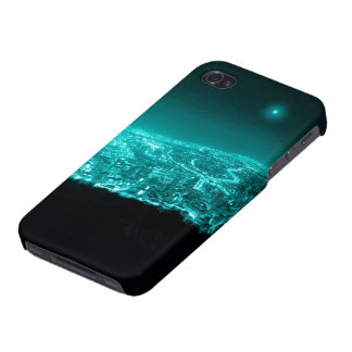 Neon City Lights iPhone 4 Hoesje