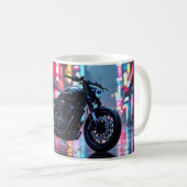 Neon City Motorcycle Koffiemok (Voorkant rechts)