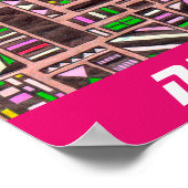 Neon City slogan futuristic pop art Poster (Hoek)